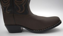 Smoky Mountain Kids Western Boots Style 1575Y Youth Size 4 Pull-On Brown/Black