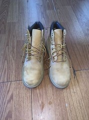Timberland Wheat Nubuck Size 3 Waterproof Work Boots Tan construction Jordan