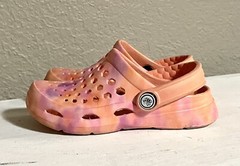 Joybees Toddler Active Clogs Melon Cloud Tie Dye Size 10/11
