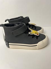 Pokemon Warm Lined High Top Shoes Kids Size 8.5 US Gray