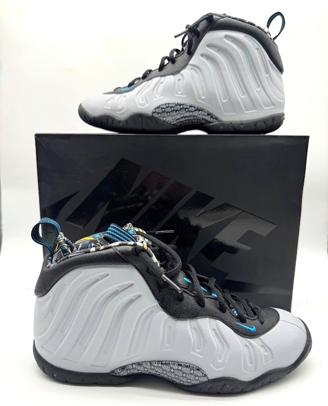 Nike Little Posite One GS Wolf Grey Gold 2019 644791-009 Youth Size 7Y