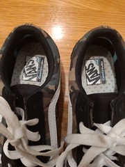 Vans Off The Wall Old School Skate Camo Youth Size 2.5 Low Top Sneakers Shoes