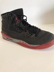 Nike Air Jordan BK high top black red and gray size 7Y
