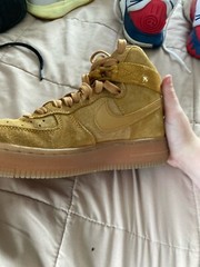 Nike Air Force 1 High LV8 Wheat/Wheat-suede Brown Big Kids Size 5
