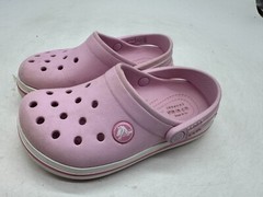 Crocs Crocband Clogs Kids‘ Ballerina Pink Slip-On Straps Round Toe Casual – C10