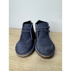 Crewcuts J. Crew Kids Navy Blue Suede 1990 MacAlister Boots Chukka Shoes K11