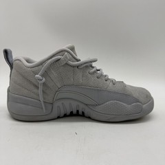 Jordan 12 Retro Low Kids Size 4Y Wolf Grey 308305-002 Suede Basketball Shoes