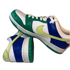 Nike Dunks Low Top Purple Lime White Green Unisex Sneakers Youth Size 7