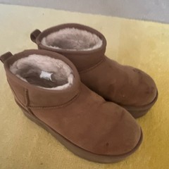 UGG Australia Classic Mini Brown Shearling Lined Bootie Ankle Boots Kids Sz 6