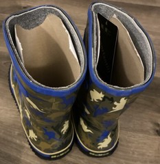 Dinosaur rain boots Waterproof Neoprene Kid Mud MCIKCC Rubber Pull On sz 5 New