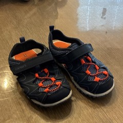 carter’s Navy Orange Fisherman Sandals Mesh Synthetic Unisex Kids US 11