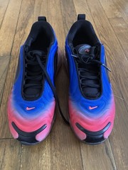 Nike Air Max 720 GS Gradient Blue/red/Black Low Top Sneakers 7Y AQ3196-013
