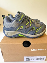 Merrell Trail Chaser Jr Kids Sneaker US 9 M EU 26 Navy/Green Hook & Loop