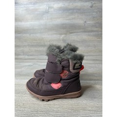 Sorel Unisex Whitney II Strap Waterproof Snow Boot Size 9 Toddler Purple