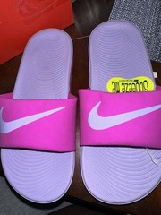 Nike Kawa Slide Fire, Pink And Hydrangea 1Y