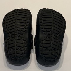 Crocs Dual Comfort Black Winter Lined Clogs Kids Toddler Size 7 C8 Slip On Shoes
