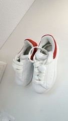 Alexander McQueen Oversized Sneakers Kids EU 27/ US 10 White Red Leather Shoes