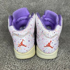 Nike Air Jordan 5 Retro Easter Splatter Shoes CT1701-100 Youth US Size 12C