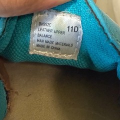 Double H Boots kids Turquoise Leather size 11 D