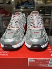 Size 6Y – Nike P-6000 (GS) Metallic Silver/Gym Red (HV5064 002) No Lid