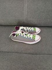 CONVERSE CHUCK TAYLOR ALL STAR CT DOUBLE TONGUE CHARCOAL JR. SZ US 5/EU 37.5