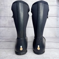 Bogs K Durham Solid Kids Youth 5 Black Waterproof Neoprene Rain Snow Boots 71847