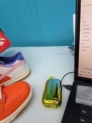 Nike Dunk Low SE GS Orange White Purple Leather Kids Sneakers Size 5.5y