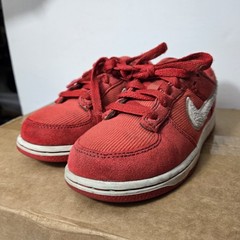 Nike Dunk Low Valentines Day PS Size 1Y Red White Sneakers Shoes FZ3549-612