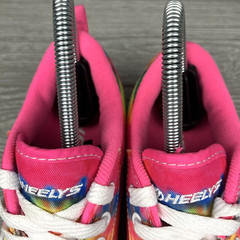 HEELYS Sneakers WITH Wheels Youth Size 3 Tie Dye Lace Up Skate Shoes Pink Pro20