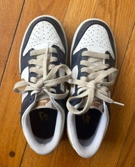 Nike Dunk Low – Midnight Navy Wheat Gold – Size 3.5Y EUC FB9109-111