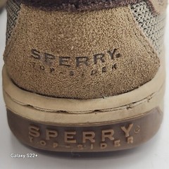 Sperry Top Sider Bluefish Boots Plaid Lined Mocassin Kids Size 13M Leather