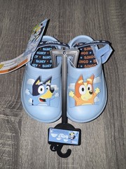 Disney Bluey & Bingo Slip On Clogs Light Up!! Boys Or Girls Toddler Size 7 NEW