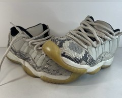 Jordan 11 Retro Low Light Bone Snakeskin – Kids US 7Y No Box