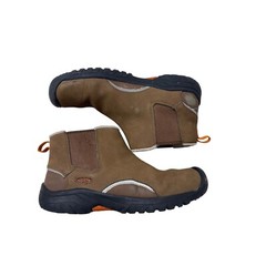 Keen 100g Insulation Waterproof Brown Leather Ankle Boots Thermal Insole 4Y