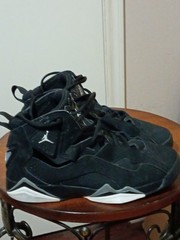 Nike Air Jordan True Flight GS Basketball Black Sneaker Shoe 343795-010 Sz 6Y