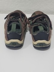 Toddler Timberland Sandals Single Strap Closed Toe Brown Green Size 4.5
