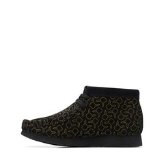 Clarks Kids Wallabee Go O Black Suede Pokemon Print 26172690