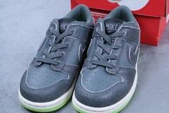 Nike Dunk Low SE TD Iron Grey Ghost Green Toddler Size 10C DQ6217-001 NEW