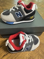 Size 4 – 🔥New Balance 574 Black Gray Red And Blue🔥 (N8)