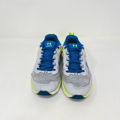 Under Armour Assert 9 Low Gray Neon Yellow Athletic Running Shoes Youth Size 5