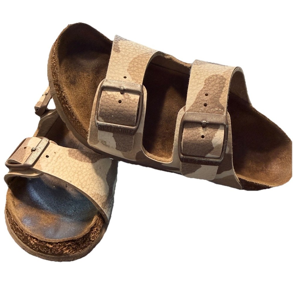 Birkenstock Arizona Birko-Flor sandals Desert Soil Camo Kids Size 32 – 1
