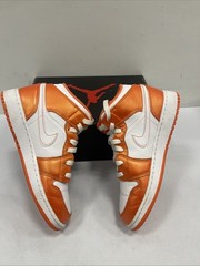 Jordan 1 Mid Electro Orange-Preowned-Size 5.5Y