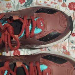 Nike M2K Tekno Brown Red Turquoise Sneaker Unisex Kids 6.5 AO3108-200