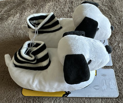 Peanuts Snoopy Baby Slippers 11/12 | Soft Plush Dog House Shoes | Kids Indoor