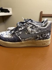 Nike Air Force 1 LV8 GS Youth Size 7Y Dark Sky Blue Velour Shoes 849345-401