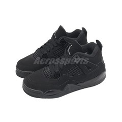 Nike Jordan 4 Retro OG PS AJ4 Black Cat Kids Preschool Casual Shoes IB4388-010