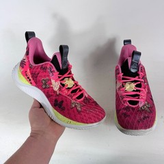 Under Armour Girls 6.5 Curry Flow 10 Sneakers Kids Girl Dad Butterfly Athletic