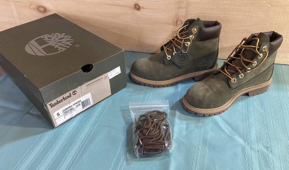 Timberland 6 in Premium Waterproof Boots TB0A14B4 DARK Green Forest