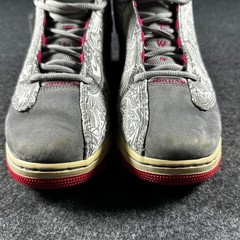 Jordan Dub Zero GS Wolf Grey Vivid Pink Laser Etched Kids Shoes 311057-004 5Y