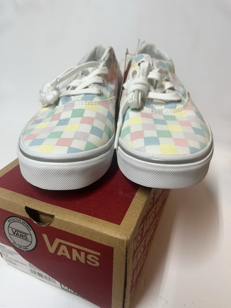 VANS Doheny Reflective Pastel Checker Kids Sneakers US Size 3 Canvas